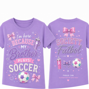 Purple Girls Soccer T-Shirt